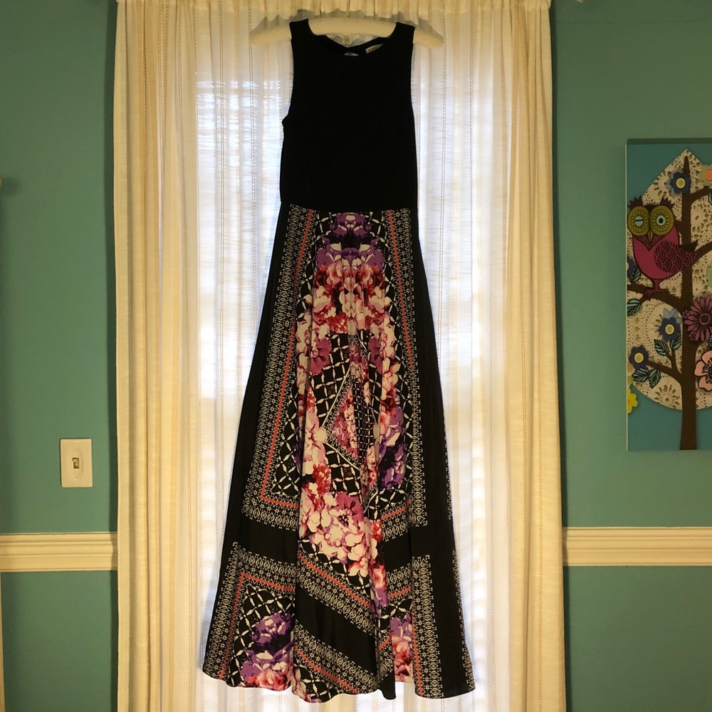 Eliza J Floral Print Maxi Dress